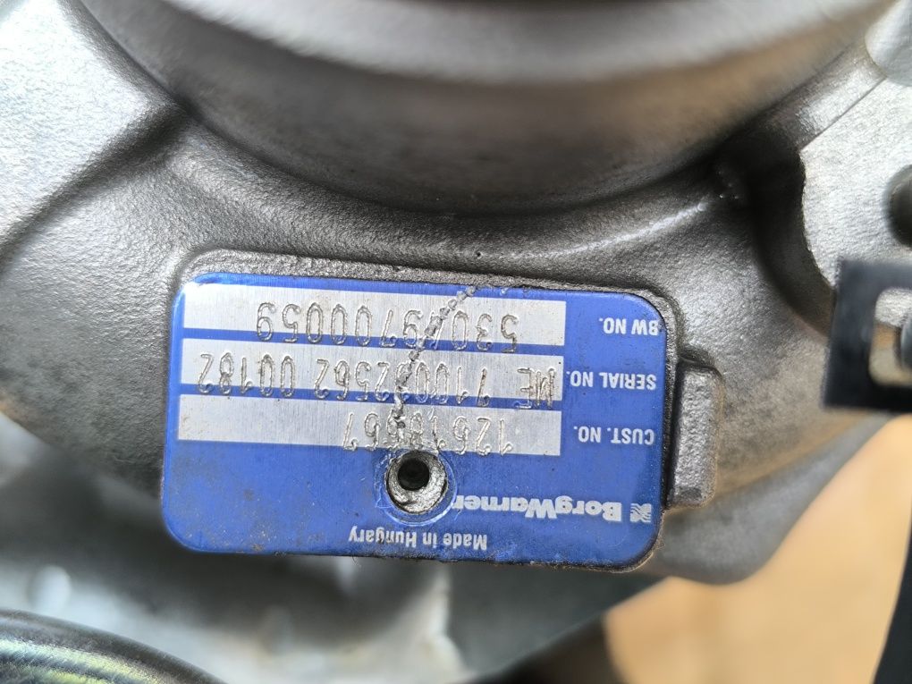 Turbosprężarka BorgWarner KKK OPEL ASTRA J / INSIGNIA / A20NFT/A20NHT