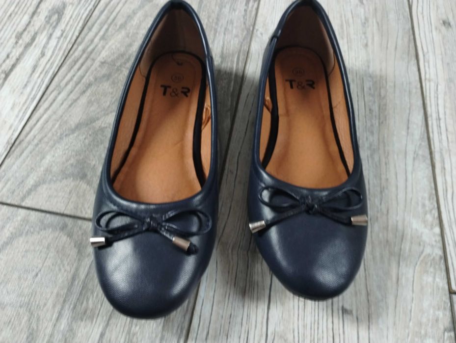 Baleriny granatowe 36