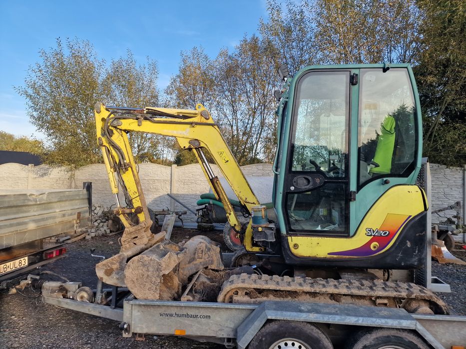 Yanmar sv20 rok 2012 minikoparka koparka zamiana