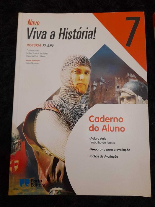 Livros Escolares 7 ano Viva a História, Manual + Caderno do Aluno