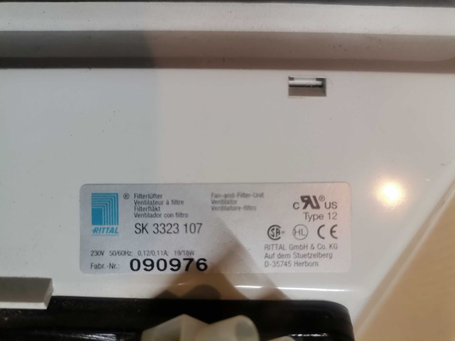 Rittal wentylator do szafy sterowniczej.