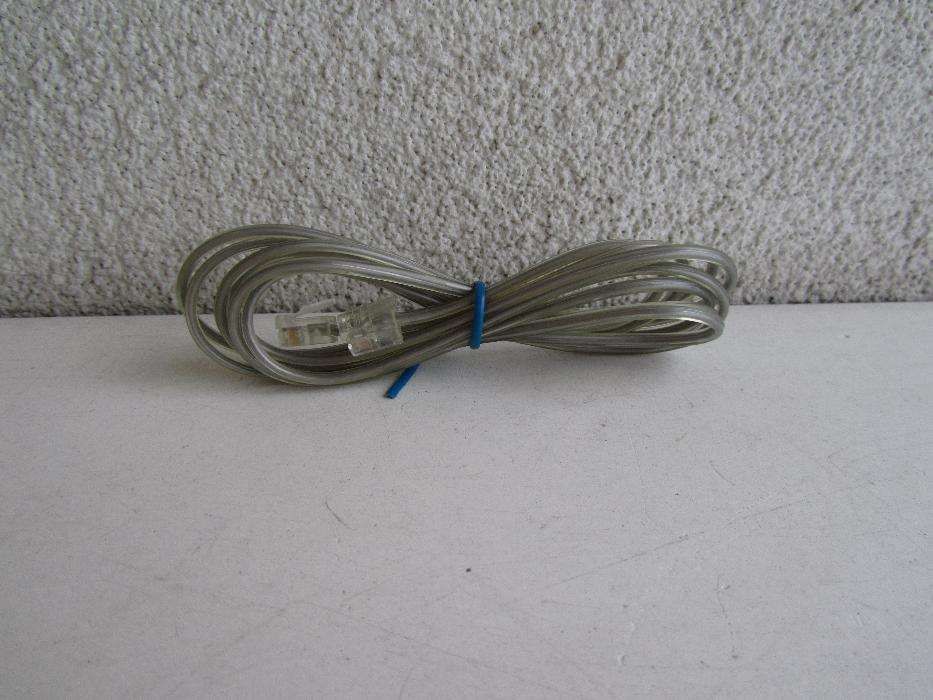 Kabel telefoniczny wtyk RJ11 6p2c x 2 dł. 2,1m z PRL-u