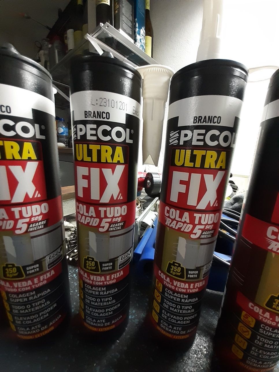 5 Embalagens de Pecol  ultra fix