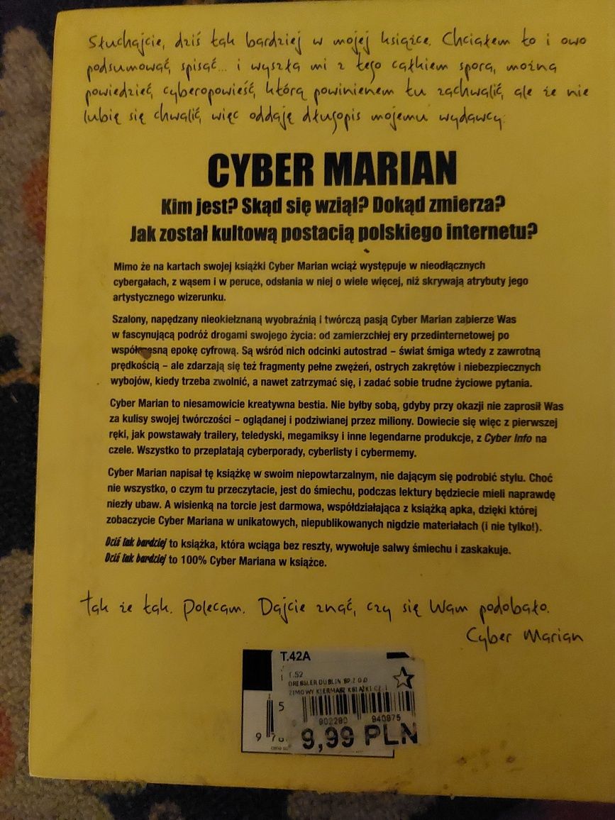 Cyber Marian. Dzis  tak bardziej. Książka.