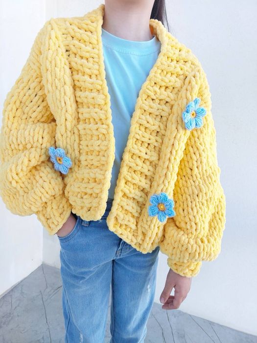 Плюшевий кардиган для дівчинки