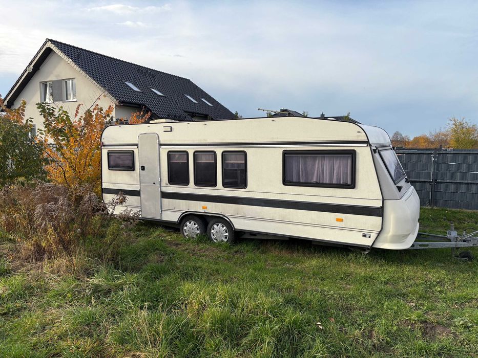 Przyczepa HOBBY 580, 5osobowa, dobrze wyposażona. Zapraszam