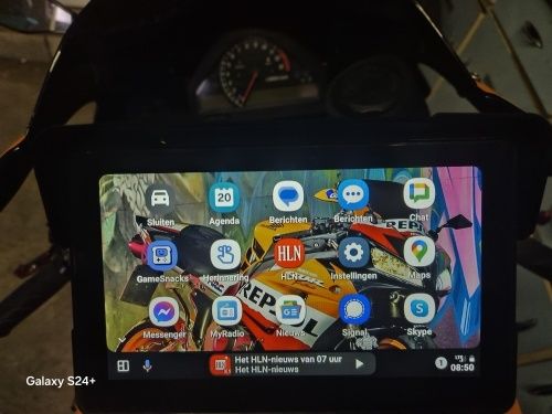 CarPlay Mota com Android Auto