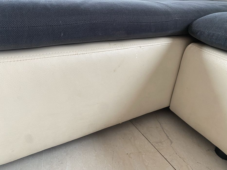 Duża nowoczesna kanapa narożna z funkcją spania 300 cm Resto Design