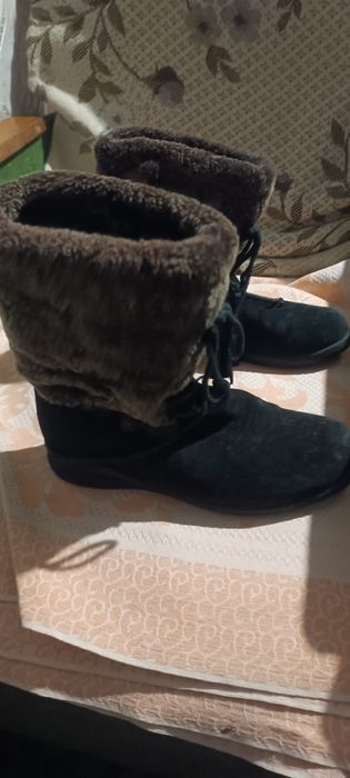 Сапоги зима 36 р,замша на цыгейке