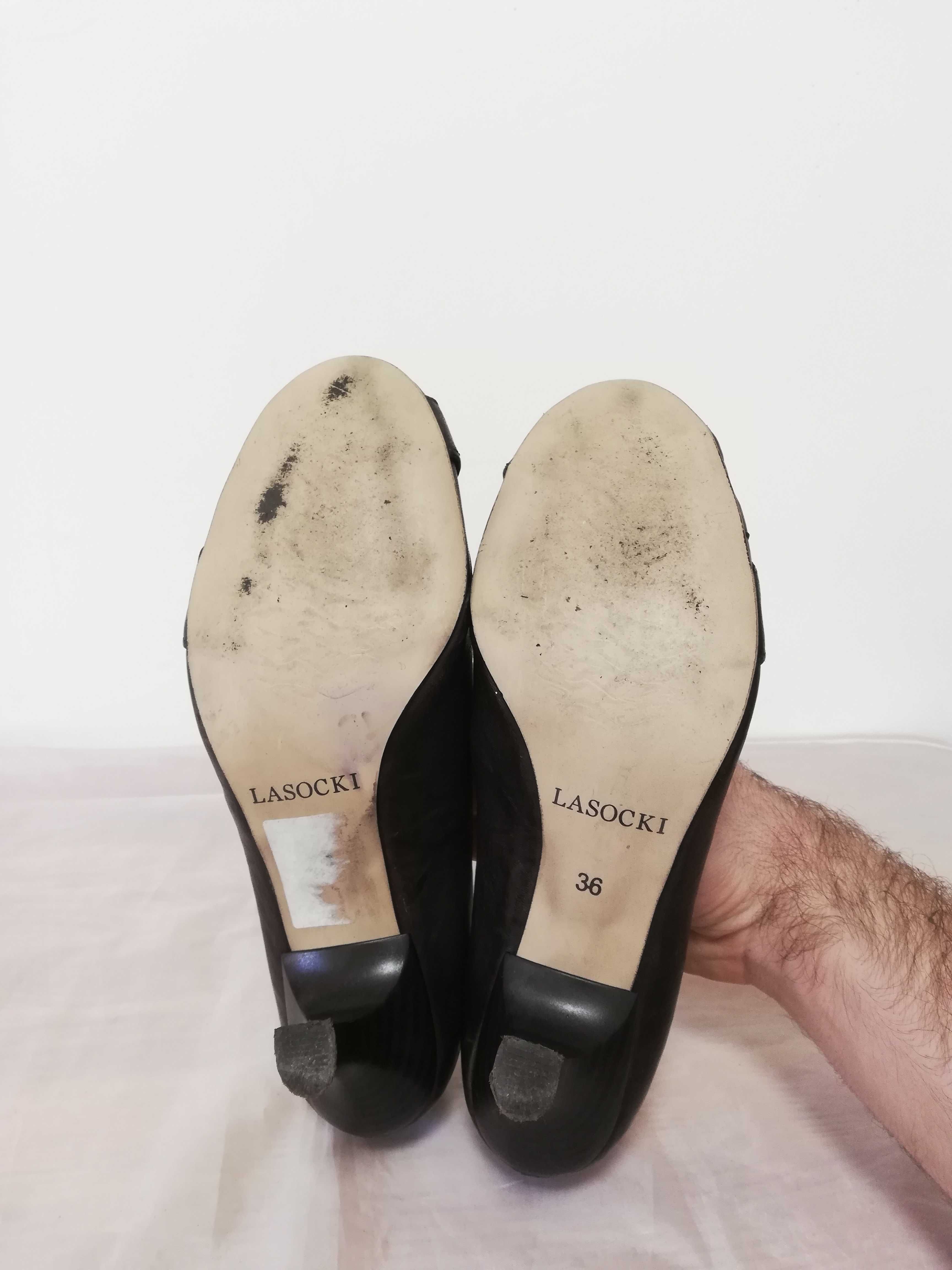 Buty czółenka skórzane Lasocki r. 36 , wkł 24 cm