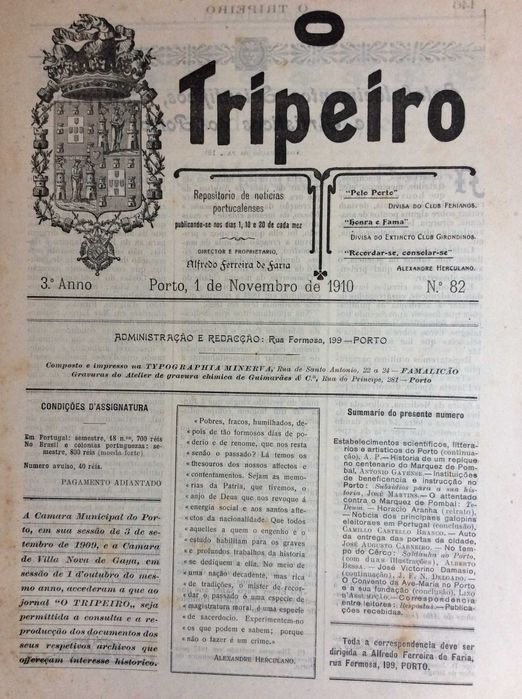 Um pouco da história do Porto e arredores, 1910. Excel. preço.