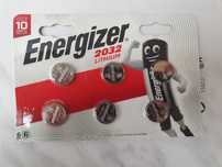 Bateria litowa Energizer CR2032. 6  szt
Bateria litowa Energizer CR203