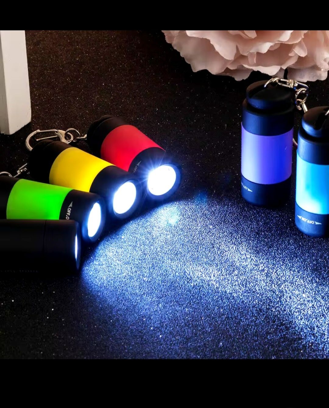 Мини-фонарик, USB, брелок