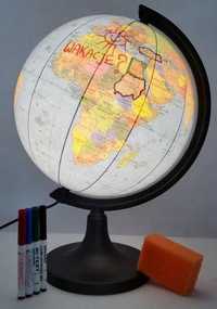 Globus Konturowy Podświetlany 32 Cm, Zachem