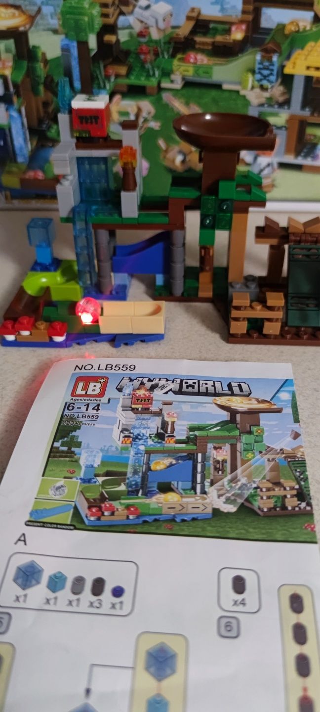 Zestaw klocków odpowiednik Minecraft LEGO