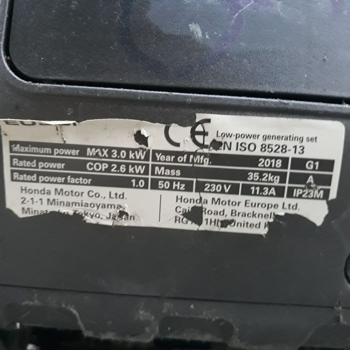 Agregat inwerter Honda EU 30i 3kw