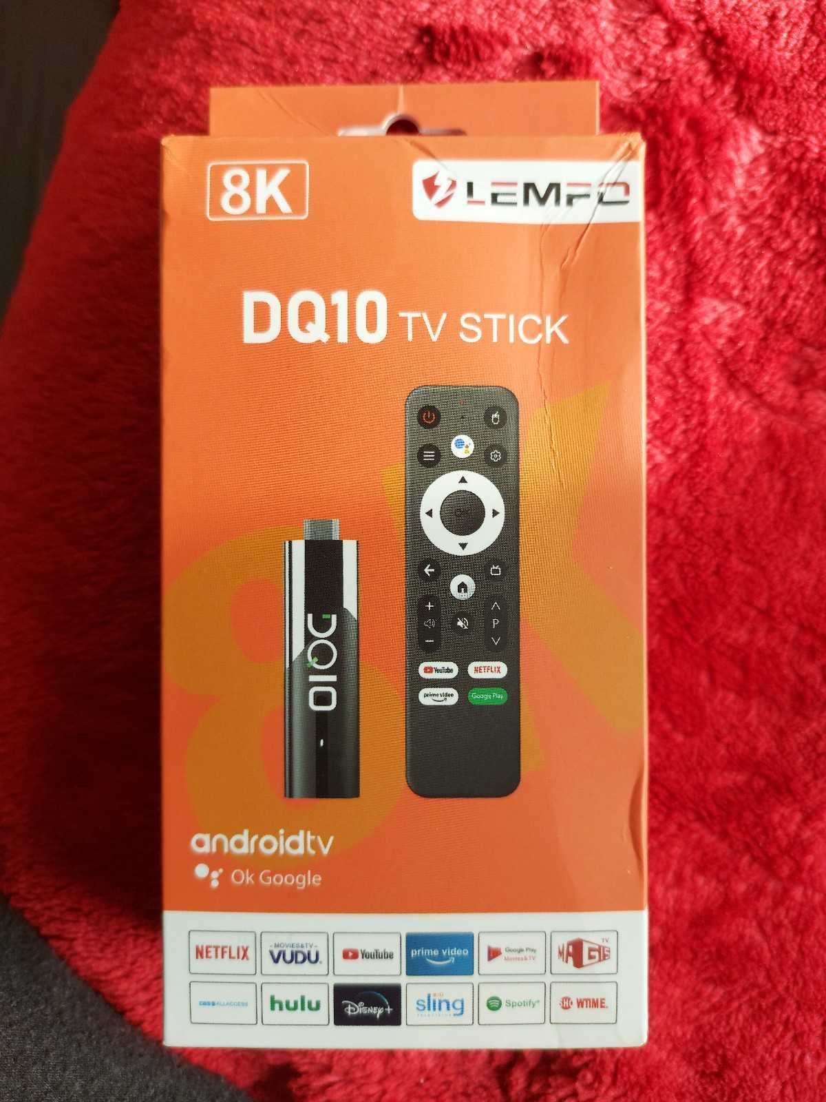 Android tv stick Lemfo DQ10 ok google, 4Gb+32gb najnowszy model