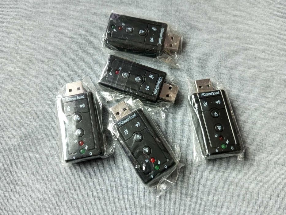 Звуковая карта USB 7,1  Внешний звуковой адаптер.Аудио плата