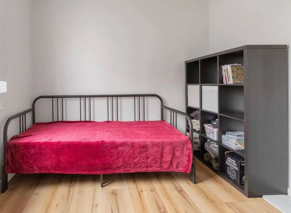 Łóżko FYRESDAL - Leżanka z 2 materacami 80x200