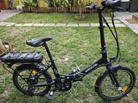 Bicicleta Assistência Elétrica Dobrável Wayscral Takeaway E100 - Preta