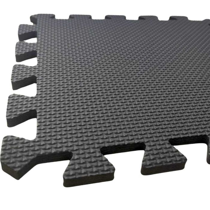 Czarna Mata Piankowa 1cm Puzzle do ćwiczeń ochronna sprzęt siłownia