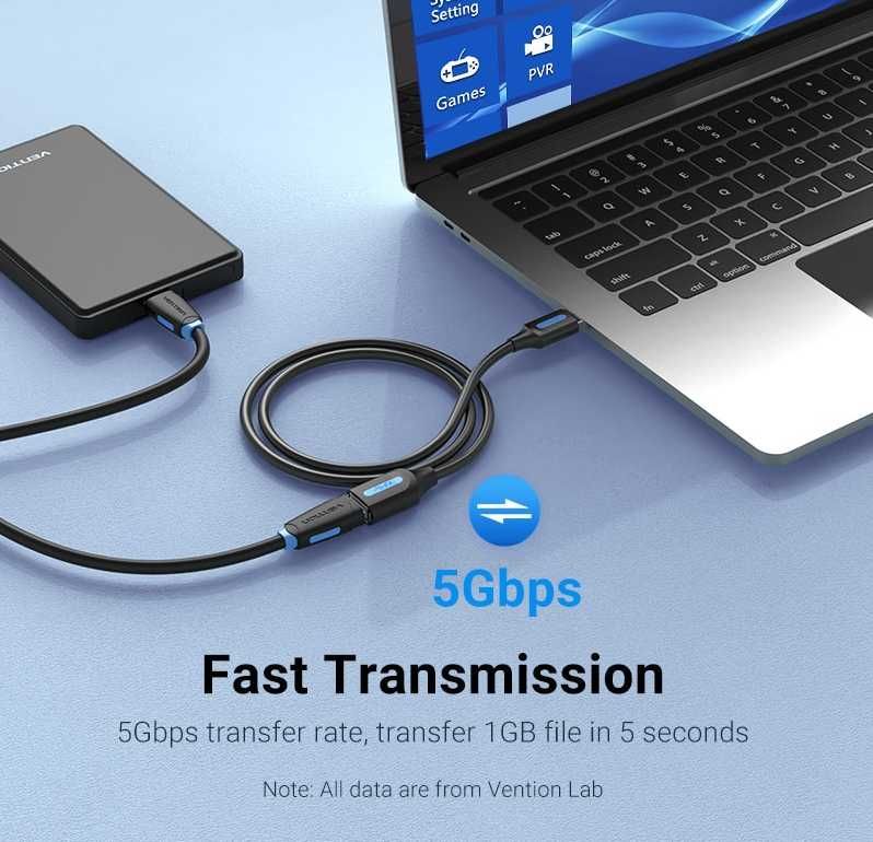 Vention USB 3,0 HIGH SPEED Кабель удлинитель USB 3.0 Black A13 2м