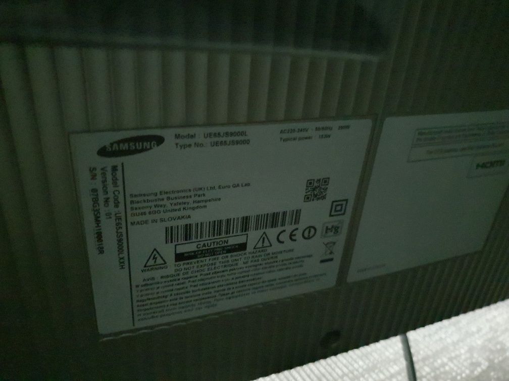 Samsung 65JS9000 4k DVBT 2 hevc Smart