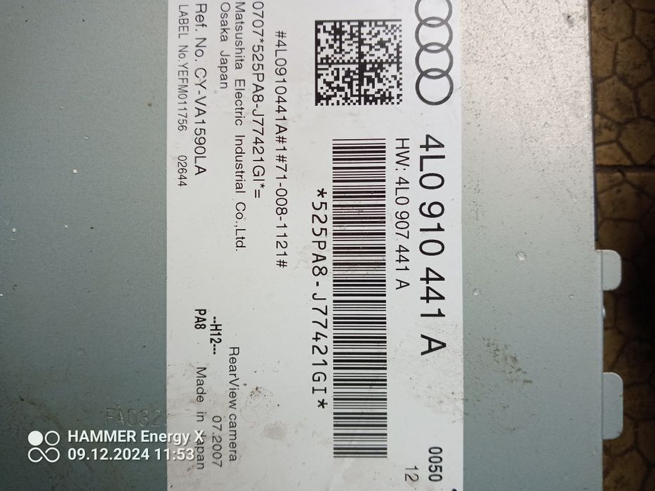 Kamera cofania tył audi Q7 4L