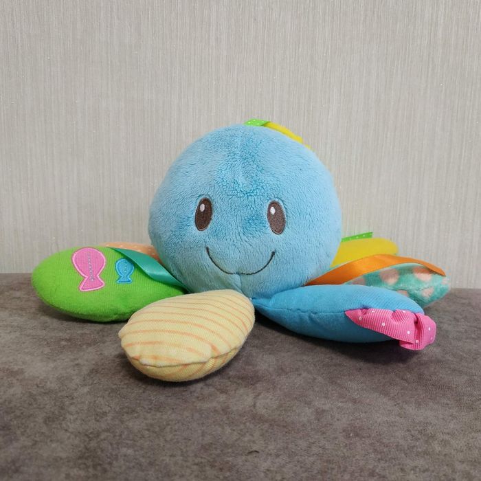 Игрушка -осьминог, подвеска в коляску кроватку