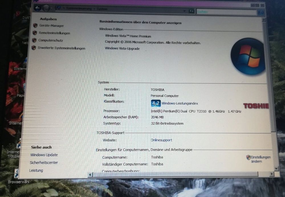 laptop TOSHIBA SATELITTE uszkodzony na części