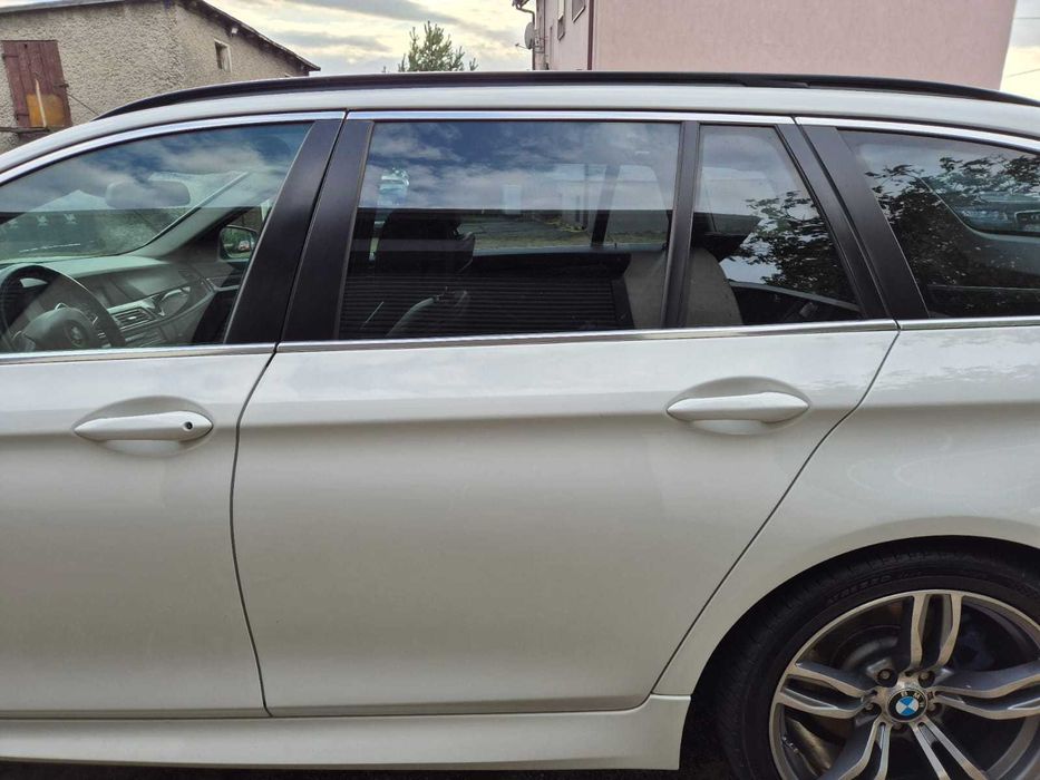 BMW 5 F11 KOMBI drzwi LEWY TYŁ tylne lewe A300 alpinweiss kompletne
