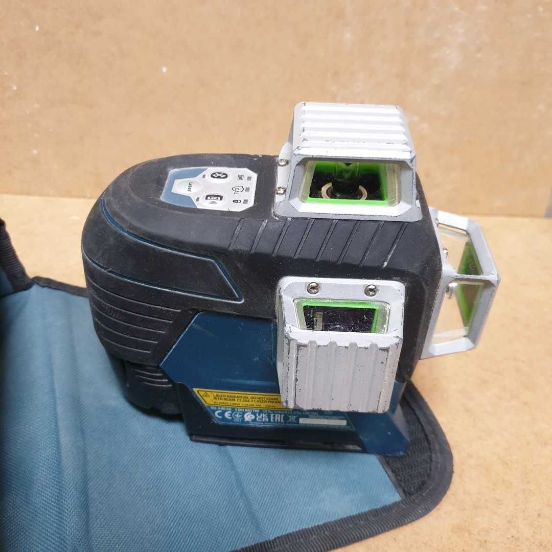 Laser liniowy Bosch GLL 3-80 CG 3x360° 30 m Zielony Krzyżowy