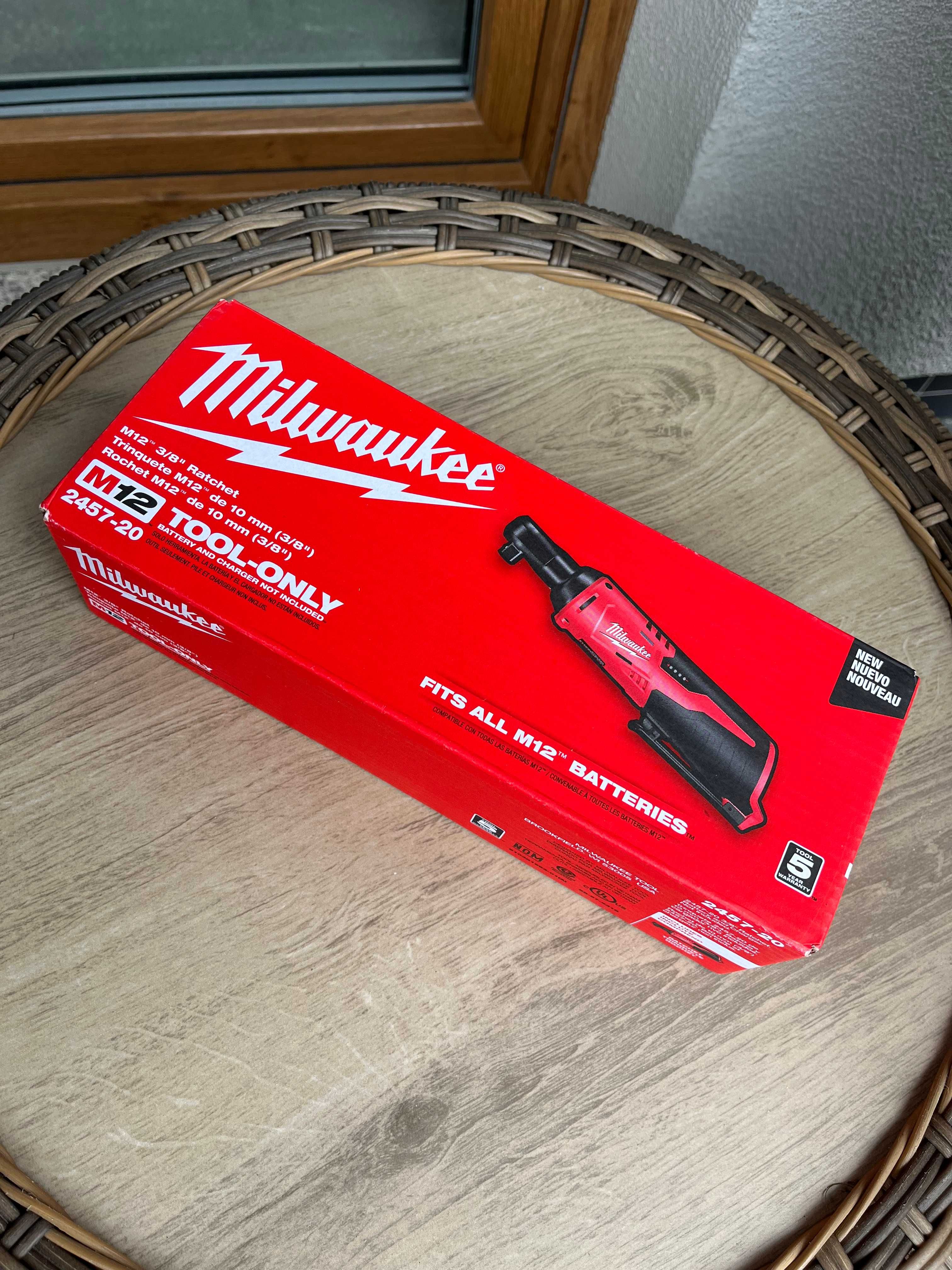 MILWAUKEE m12 grzechotka 3/8 nowa