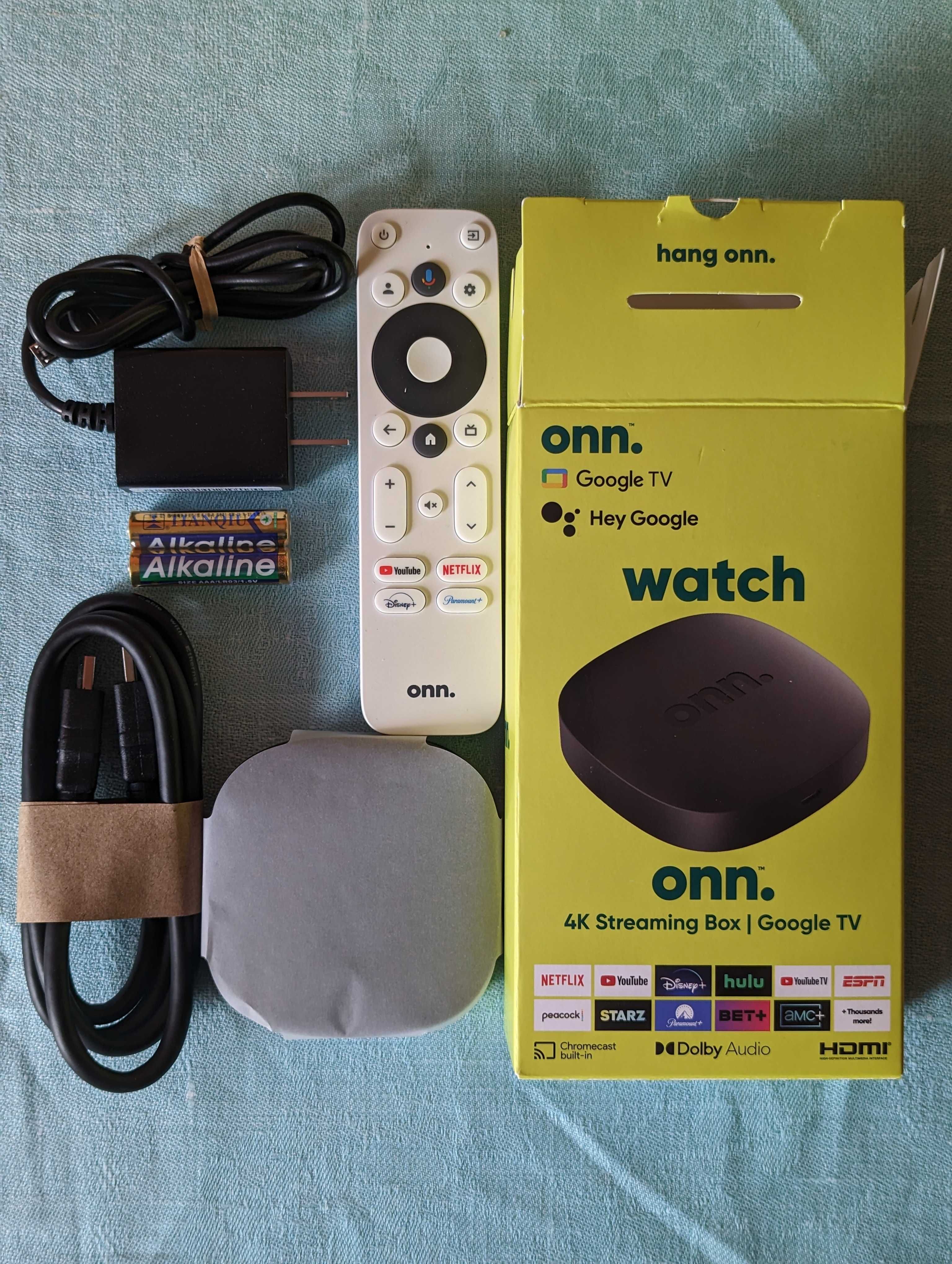 Onn TV Box 4K с Google TV. НОВЫЙ.