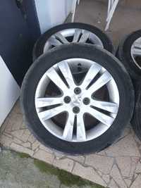 Opony letnie z felgami Peugot 215/55 R 17 W Opony Continental