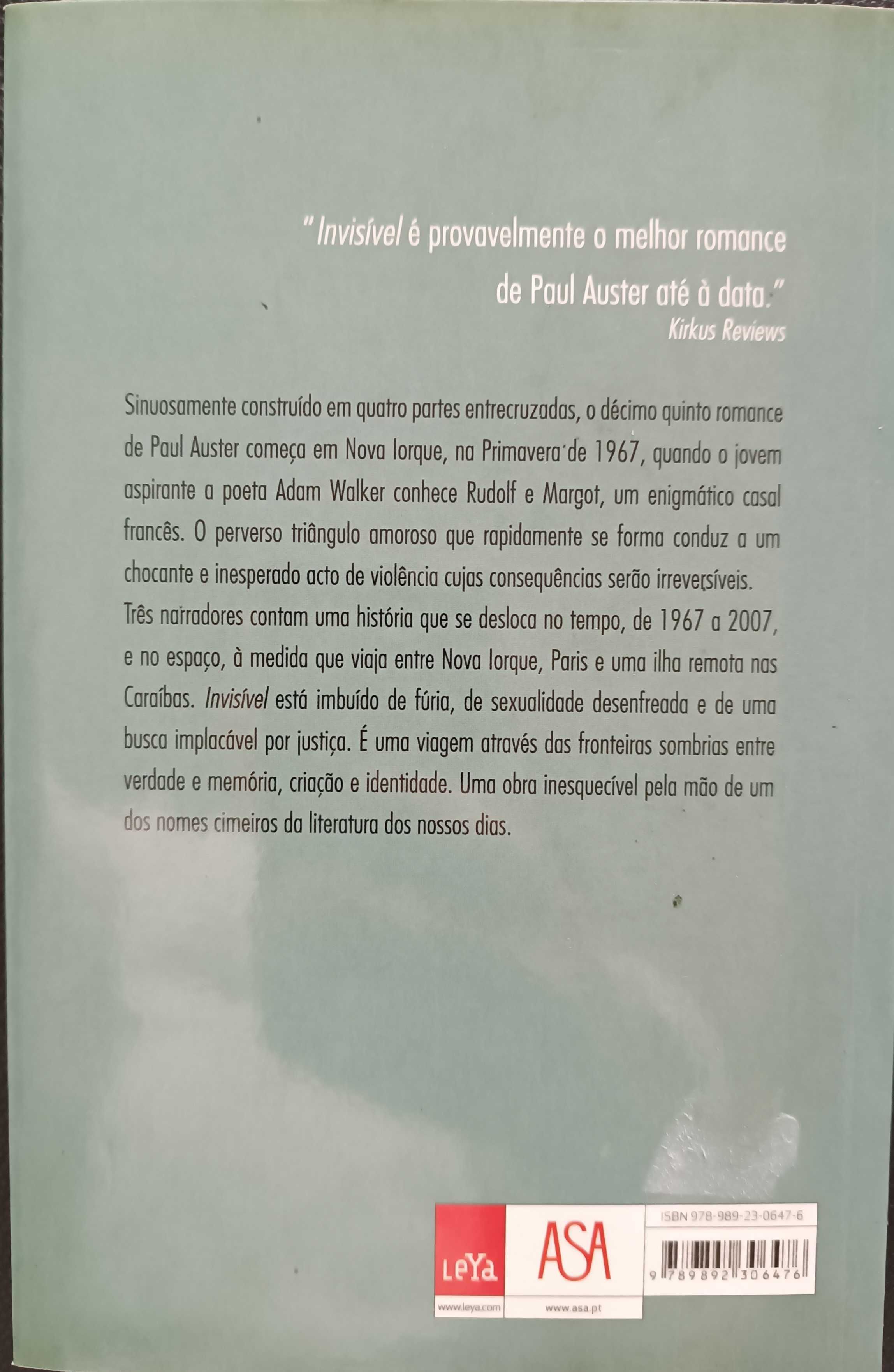 Invisível de Paul Auster