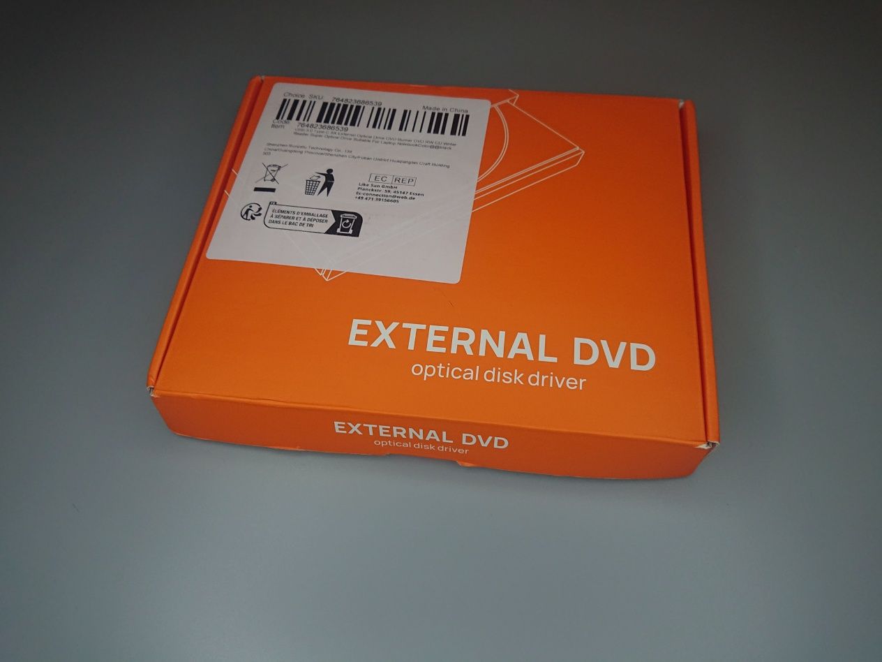 Внешний оптический привод CD/DVD/RW, USB 3.0/Type C