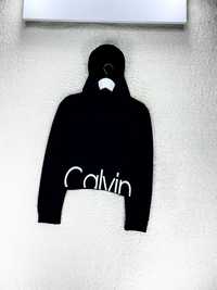 Укороченный худи Calvin Klein big logo nsw swoosh tech fleece худі
