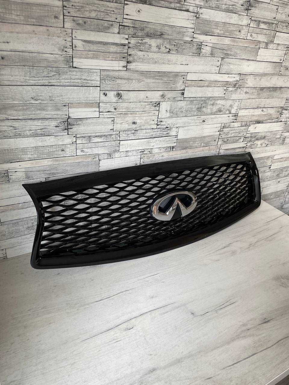 Решётка радиатора в бампер черная INFINITI Q50 Shadow line qx50