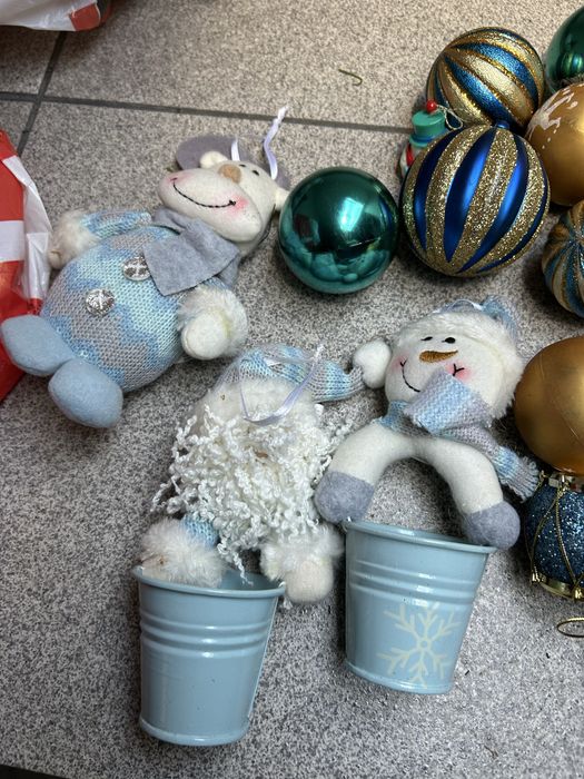 23 enfeites de Natal tons azul