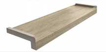 Parapet stalowy dąb naturalny Woodec Turner 132 cm , 222 cm na 25 cm
