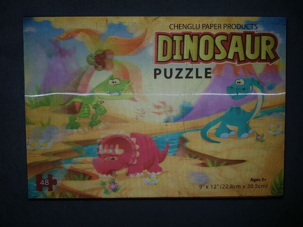 Puzzle 3d dinozaury 48 elementów układanka