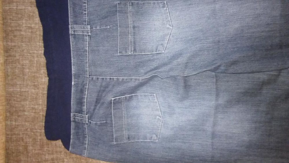 Jeansowe spodnie ciążowe