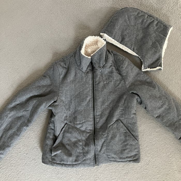 Ciepła kurtka z misiem damska XL kaptur