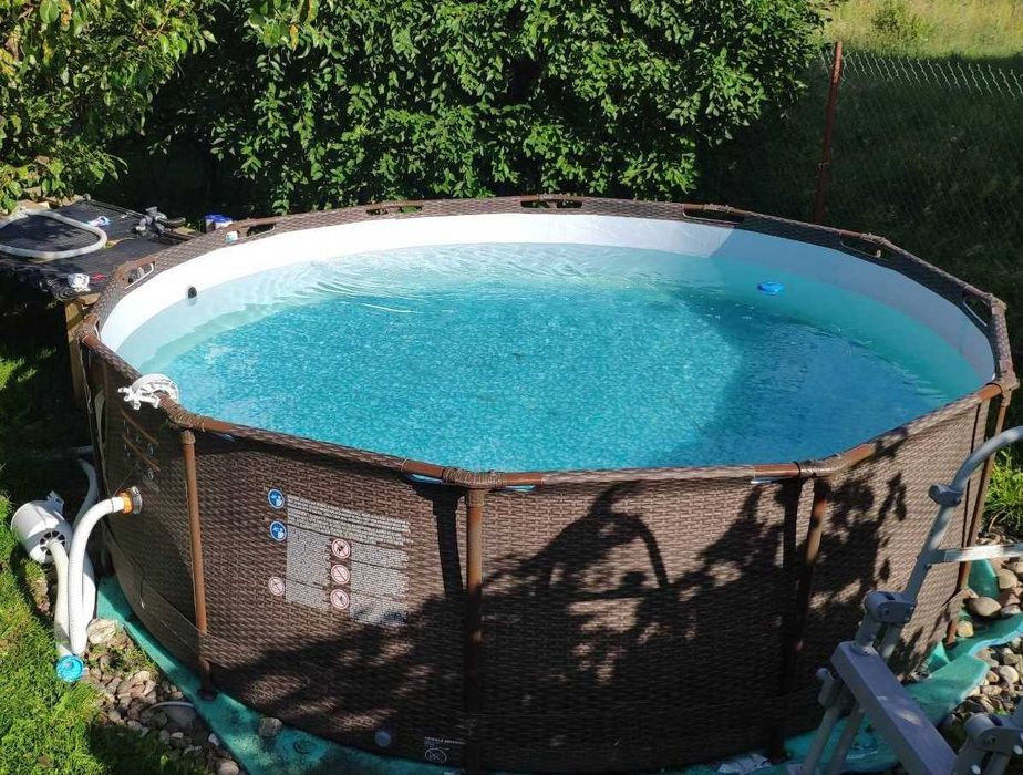 BASEN STELAŻOWY OGRODOWY 366x100cm BESTWAY 56709 komplet + gratis