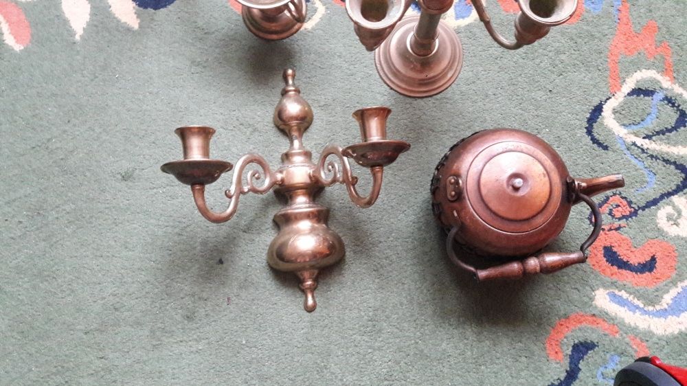 Starocie świeczniki różne