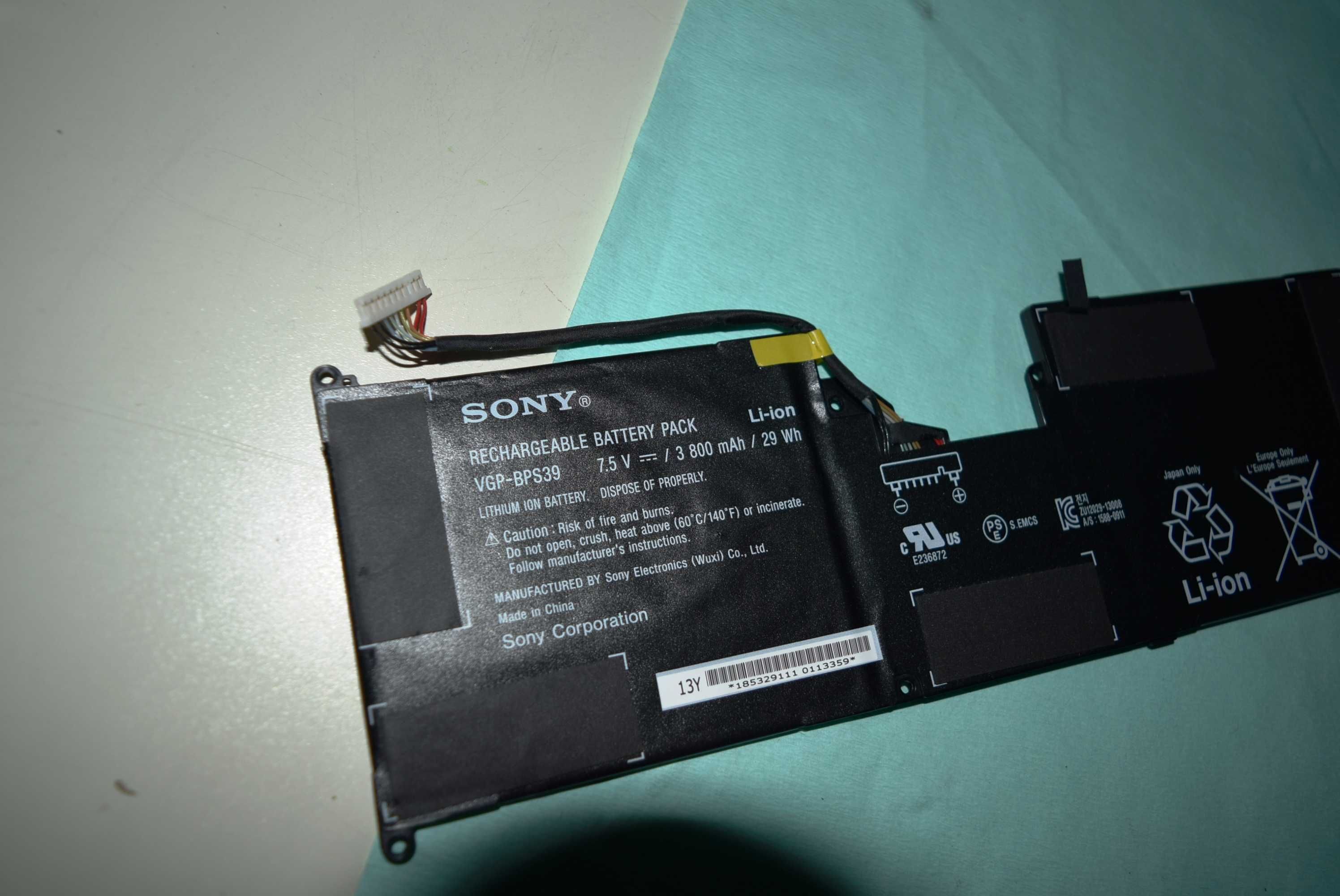 Bateria Sony Vaio Tap 11 SVT112 Części VGP-BPS39 Oryginalna MŁAWA