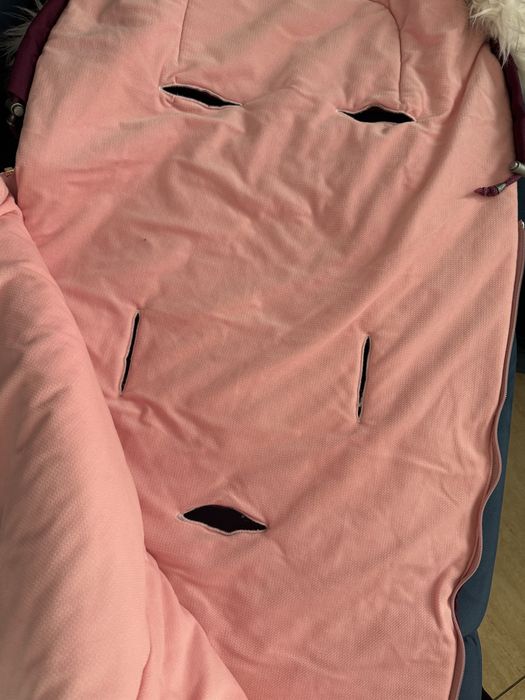 Śpiworek do wózka + mufka na ręce