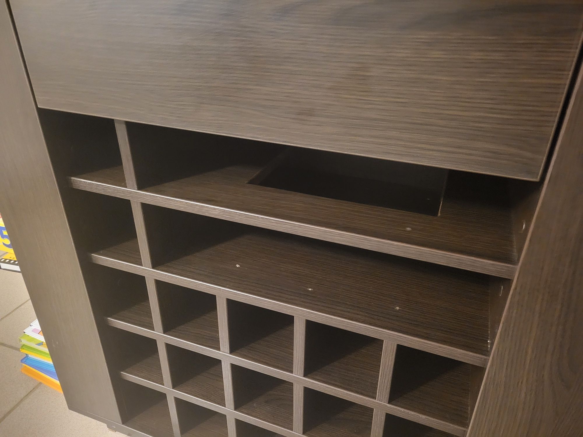 Barek Piękny Stylowy Funkcjonalny Pojemny Wenge 90x52x107 NIŻSZA CENA