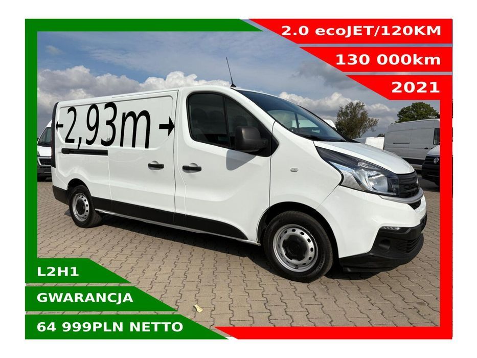 Fiat Talento L2H1 *64999zł NETTO* 2.0ecoJET/120KM  Klimatyzacja, Tempomat,Airbag kierowcy, Czujniki